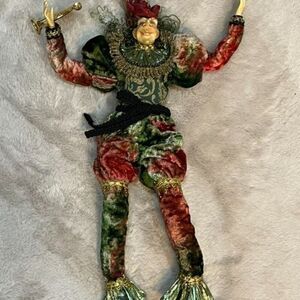 Katherine's Collection Vintage 16" Poseable Harlequin Jester Christmas Decor